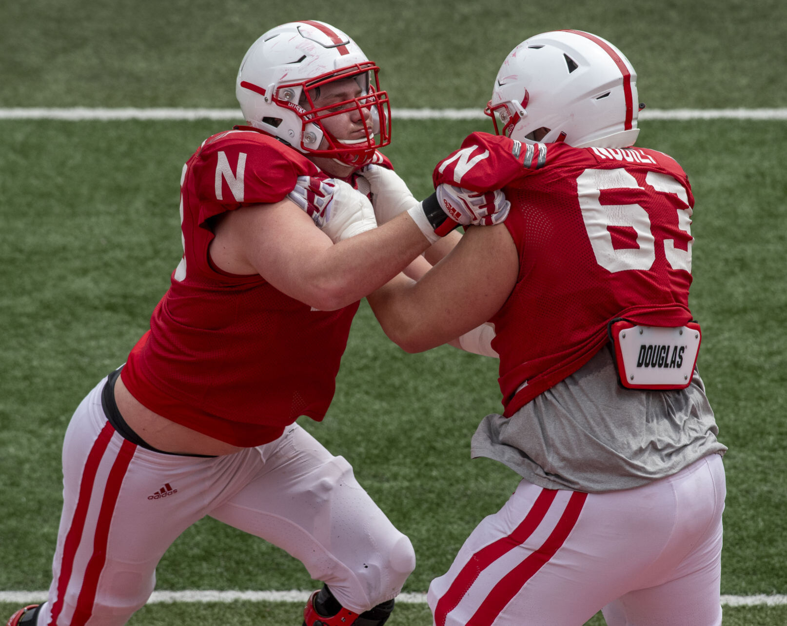 Nebraska football practice, 4.17
